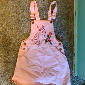 Pink spirit overall dress